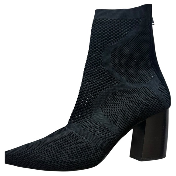 Jeffrey Campbell Final black sock booties – pointed toe, block heel, size 8.5 - Picture 10 of 13